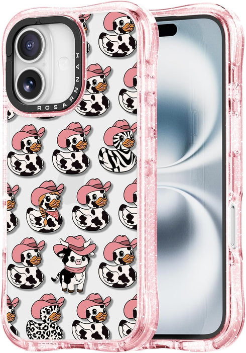 Rosarnnah for iPhone 16 Case Cute - Military-Grade 20 ft Drop Protection Shockproof