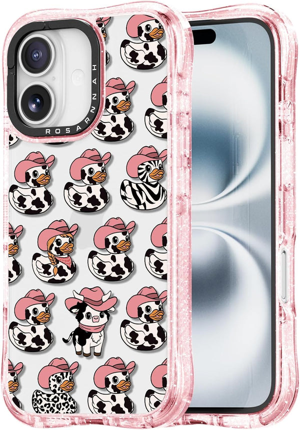 Rosarnnah for iPhone 16 Case Cute - Military-Grade 20 ft Drop Protection Shockproof