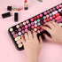 FOPETT Wireless Keyboard and Mouse Sets, Reliable 2.4 GHz Connectivity for PC, Laptop, Smart TV (Black Colorful)