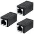 VGGUBKZ RJ45 Coupler 3-Pack, Ethernet Female to Female Connector for Cat7/Cat6/Cat5e Cables, Network