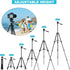 PHOPIK 55" 360 x5 Phone Tripod, Aluminum Extendable Tripod Stand with Shutter, Carrying Bag, Compatible