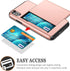 SAMONPOW iPhone X/XS Case Wallet Card Holder, Heavy Duty Protection, Shockproof Soft Rubber Bumper Cover