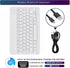 DETUOSI Universal 10 inch Wireless Keyboard, Ultrathin Slim Lightweight Portable, 10.1" Multi-Device for