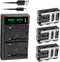 Kastar 3-Pack Battery NP-FM500HN and LTD2 USB Charger, Compatible with Sony Alpha Cameras