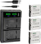 Kastar 3-Pack Battery and USB Charger Replacement for Kodak LB-060, PixPro AZ251, AZ361, AZ425 Cameras