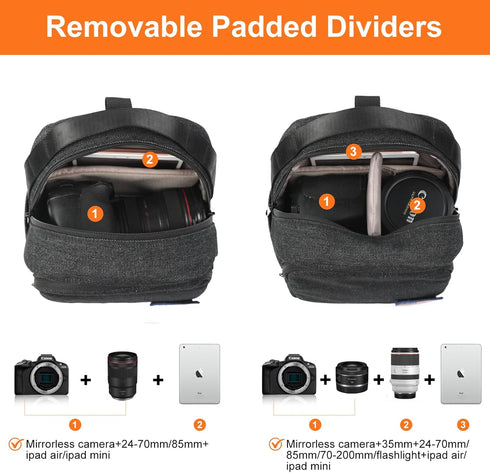 Besnfoto Camera Bag Crossbody Small Cute Camera Bag Purse Waterproof Travel Shoulder Case Sling Designer for Mirrorless