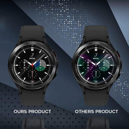 Orzero 3 Pack Tempered Glass Screen Protector for Samsung Galaxy Watch 4 Classic 46mm, 2.5D Arc Edges