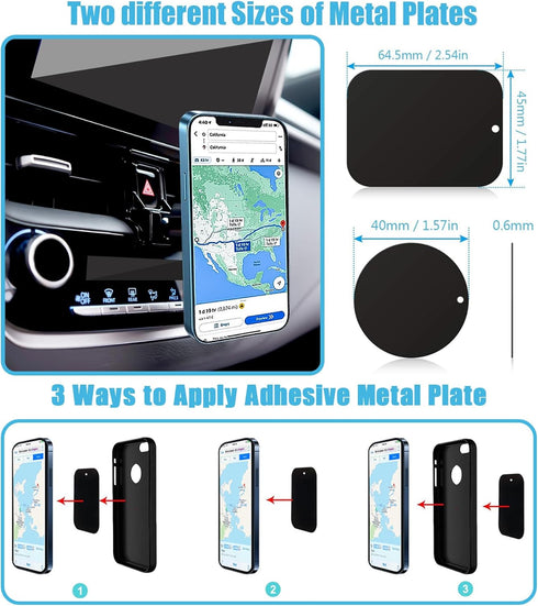 Car Phone Holder for Toyota Corolla 2024 2023 2022 2021 2020, Air Vent Stand, Magnetic Navigation Bracket for All