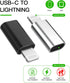 3Pack USB-C to Lightning Adapter for iPhone 12, 11, Mini, Pro, Max, XS, XR, X, SE2, 7, 8 Plus, iPad Air, AirPods.