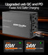 DrimMek 400W 12V 110V 65W 24W Car Power Inverter - Dual DC to AC Car Plug Adapter Outlets, Fast Charging USB C & Port