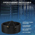 Cables Direct Online Cat8 Black 2FT SFTP Ethernet Patch Cable - 40Gbps 2000Mhz Connection, Shielded Copper RJ45