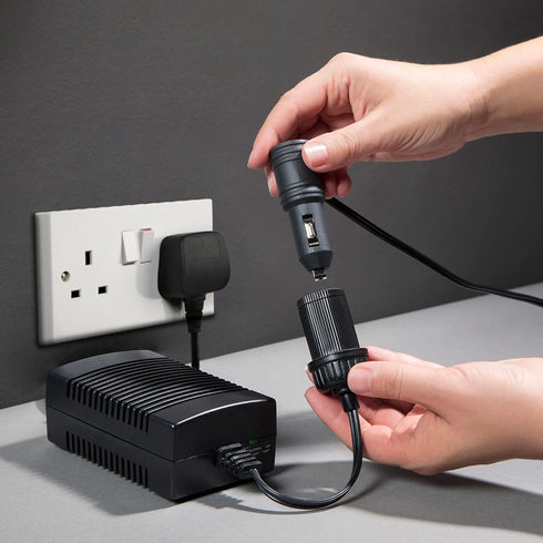 Koolatron 110 Volt AC to 12 Volt DC Power Adapter, 12V 5A Converter, Black, 6 Ft Cord