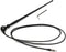 AntennaMastsRus - Black AM-FM Rubber Ducky 15 Inch Antenna Kit fits Kubota Backhoe