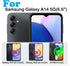 Samsung Galaxy A14 5G Case with Belt Clip Holster, Black/Orange, Built-in Screen Protector & Kickstand, Military Grade