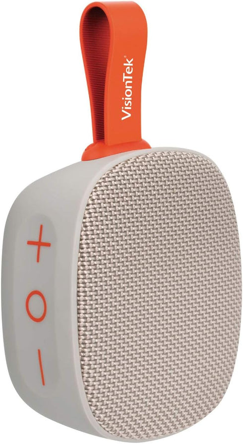 VisionTek SoundCube Wireless Bluetooth Speaker with IPX7 Waterproof Rating, BT 5.0, 6+ Hour Playtime, Built-in Mic
