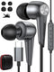 USB C Earbuds Wired Headphones with Microphone for Samsung Galaxy S24 Ultra S23 FE S22 S21 Z Flip Fold 5, USB Type C