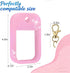 Rivlia 1FL OZ, Shimmer Sparkly Glitter Silicone Case for Touchland Hand Sanitizer Spray Protective Cover with Keychain