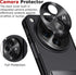 OnePlus Open Case - Slim Hard PC with Hinge Protection, Built-in Screen & Camera Protectors, Kickstand, Black.