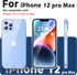 ORIbox Clear Matte Translucent Case for iPhone 12 Pro Max - Lightweight Shock Absorption, Anti-Fingerprint Crystal