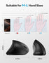 TECKNET 4800 6 Ergonomic Mouse Rechargeable Bluetooth - DPI Vertical Mice Adjustable Levels, Wireless Optical Carpal