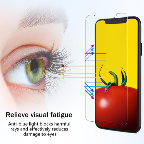 HPTech Screen Protector (2 Pack) for iPhone 11 Pro Max, iPhone XS Max 6.5-inch Tempered Glass Film, Easy to Install,
