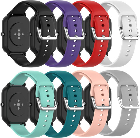 RuenTech Compatible with WNH IDW25/Faweio IDW26/Fitpolo IDW208P Smart Watch Bands, Replacement Silicone Bands