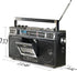 QFX J-220BT Boombox - MP3 Conversion from Radio to Cassette, Bluetooth, Dual 3” Speakers, Built-in Microphone