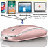 Bluetooth Mouse for iPad Pro, iPad Air, MacBook, Chromebook, Windows PC (Pink)