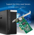 C&N 1000M I210AT (ST729) PCIe Gigabit Network Card PCI Express Ethernet Adapter with Intel LAN NIC Card for Support PXE