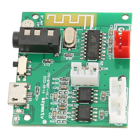 Power Amplifier Board - Stable PCB Bluetooth 5.0 Module with 3.5 AUX Input, 3POUT Output, Includes Power and Sound