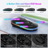 Wireless Keyboard and Mouse Combo with Backlit, 2.4Ghz Rechargeable Light Up Keyboard Mouse Set for Computer