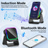 MILOUZ 5-in-1 3500mAh 8 360 Wireless Induction Speaker Bluetooth Speaker with Phone Stand,Stereo Sound, Rechargeable