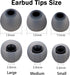 MQIMY 3.8mm -5.1mm) 18 Silicone Replacement Earbud Tips Earbud Covers Eartips Fit Most in-Ear Earbuds(Inner Hole