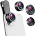 Criacr AMIR Phone Camera Lens, 198Fisheye Lens, 120 Super Wide Angle 20X Macro