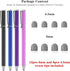 METRO Universal Stylus Pens for Touch Screens, High Sensitivity Capacitive Stylus with Fiber Tips, 2 in 1 Touch Screen