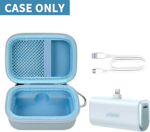 Boobowl Case Compatible with Anker Nano Portable Charger Power Bank, 5,000 Mah, with Built-in Lightning Connector,