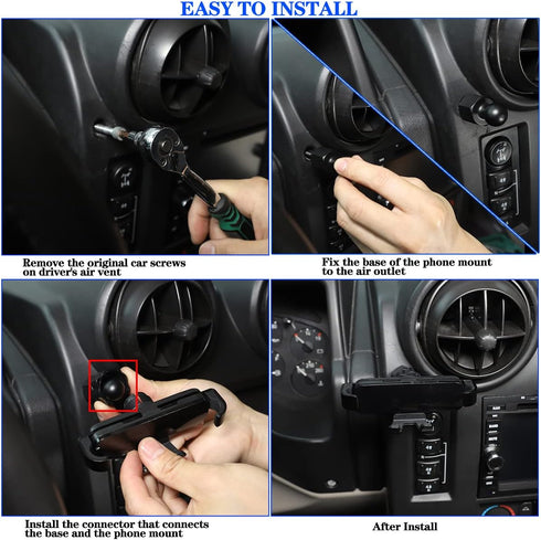 Cell Phone Holder Car Cradle for Hummer H2 2003-2007 - Dashboard Mount, Retractable Straight Phone Stand, 1PCS