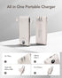 VEGER Portable Charger for iPhone, 10000mAh Slim Fast Charging USB C Power Bank with Built-in Cables