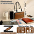 15.6 Inch Teacher Tote Bag for Women with Large Cup Holder& Laptop Compartment, Utility Work Tote Bag with Internal