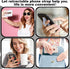 Weewooday 6 Pieces Telescopic Finger Strap Phone Grip Holder, Universal Kickstand for Most Smartphones (Blue, Pink,