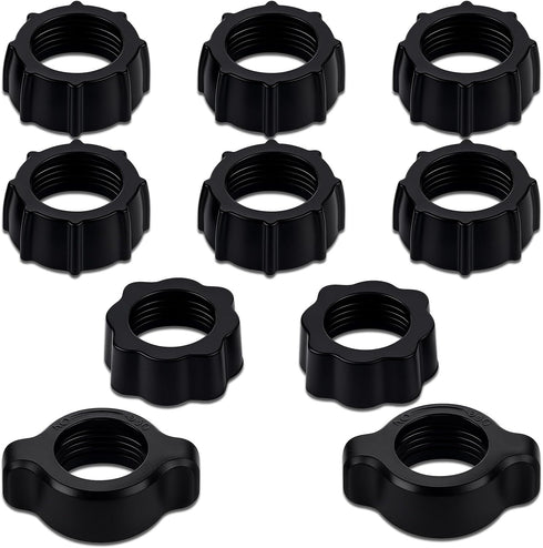 LUSTRIB 10 Pcs Tightening Nut for Replacement Car Mount Screw On, 0.67"/17mm Ball
