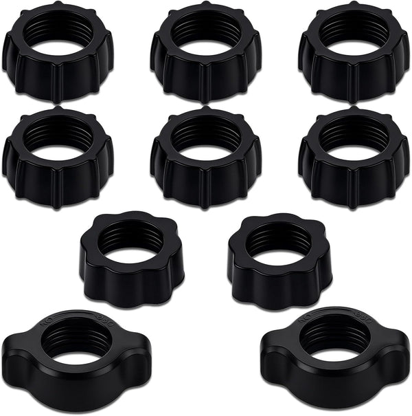 LUSTRIB 10 Pcs Tightening Nut for Replacement Car Mount Screw On, 0.67"/17mm Ball