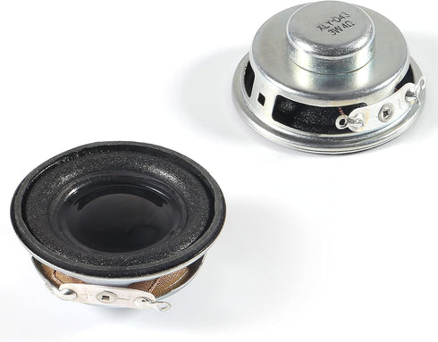 2PCS 1.5" 4Ohm 3W DIY Small Full Range Audio Speaker, Stereo Woofer Loudspeaker for Arduino