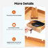 ZBXGJKSY monitor stand, Computer Monitor Stand Bring three Drawers Large Storage desk organizer with drawers desk