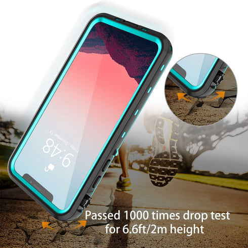 iPhone 11 Pro Max Case, Waterproof Full Body Rugged Clear Slim Case with Built-in Screen Protector for Apple iPhone 11
