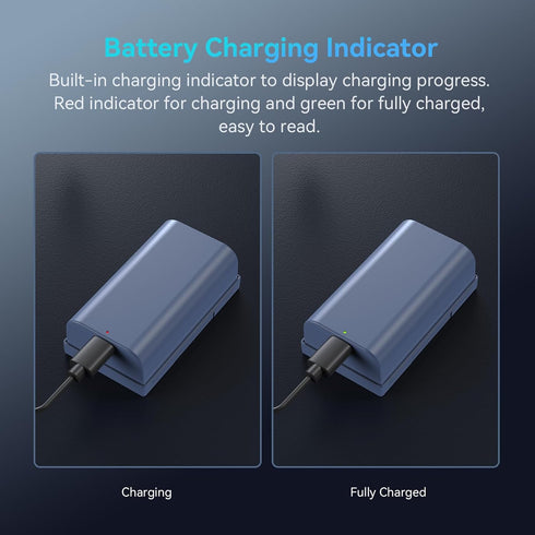 SMALLRIG NP-F550 Battery, 3500mAh USB-C Replacement Battery for Sony NP-F550, F750, F970, Not for BMPCC 6K