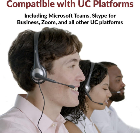 Cyber Acoustics AC-204 Stereo Headset, 3.5mm with Y-Adapter for Home & K12 Classroom Education.