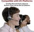 Cyber Acoustics AC-204 Stereo Headset, 3.5mm with Y-Adapter for Home & K12 Classroom Education.