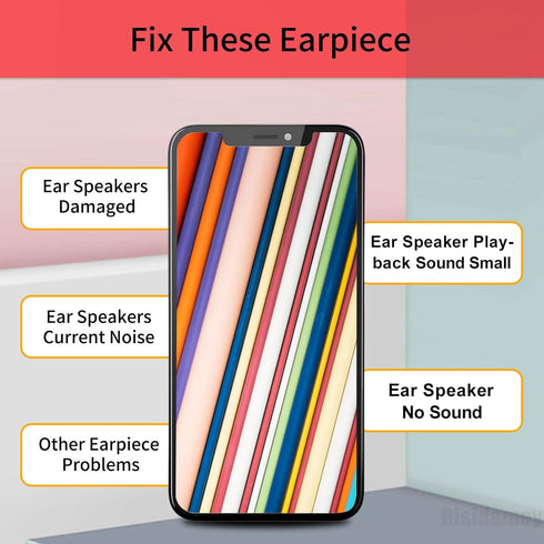 Earpiece Front Speaker Replacement for iPhone 12 and iPhone 12 Pro Repair Assembly