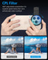 AMIR 52MM 17 16 15 14 13 12, Clip-on CPL Phone Camera Lens Filter, Circular Polarizer Filter, Phone Lens Filter Kit